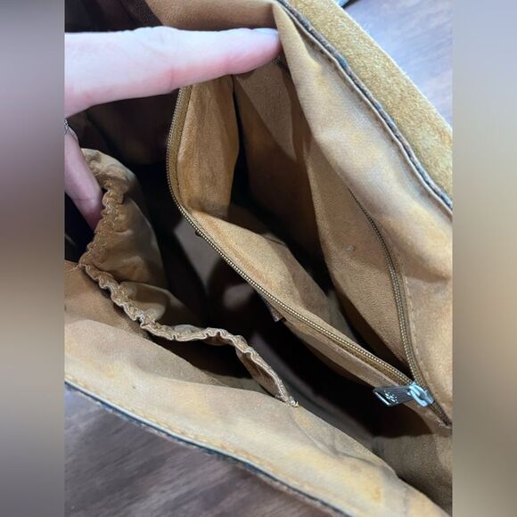 Patricia Nash Rosolini Tooled Leather Saddle Bag Turquoise Brown Crossbody Boho - Picture 11 of 16